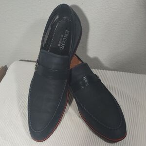 Encore By Fiesso Dark Blue Loafers